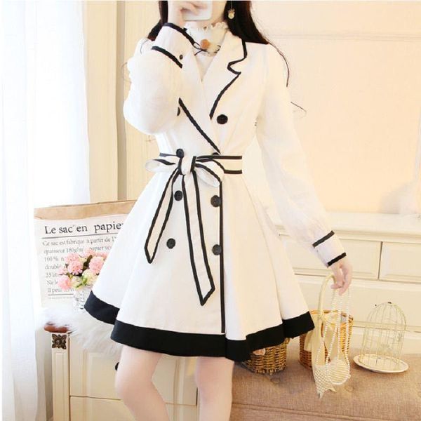 women 2021 autumn loose casual solid color trench coat female clothing fashion sashes elegant windbreaker, Tan;black
women 2021 autumn loose casual solid color trench coat female clothing fashion sashes elegant windbreaker, Tan;black