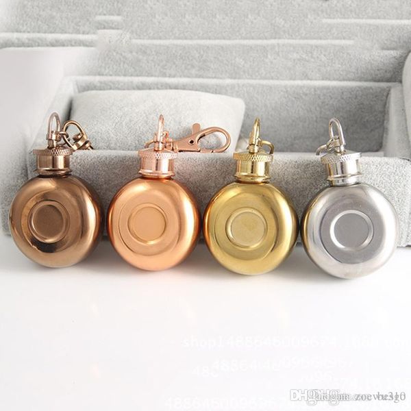1oz stainless steel hip flask with keychain round pocket hip flask travel portable mini whiskey hip flasks gift vt1717
1oz stainless steel hip flask with keychain round pocket hip flask travel portable mini whiskey hip flasks gift vt1717