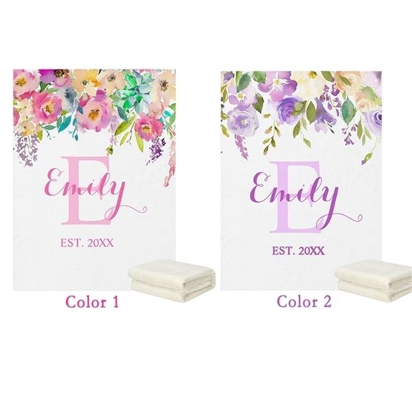 lvyziho personalized name watercolor flower baby 30x40 / 48x60 inches - fleece blanket y201009
lvyziho personalized name watercolor flower baby 30x40 / 48x60 inches - fleece blanket y201009