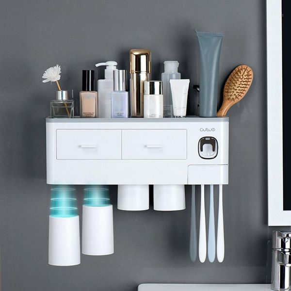 new magnetic adsorption inverted toothbrush holder automatic toothpaste squeezer dispenser storage rack bathroom accessories1
new magnetic adsorption inverted toothbrush holder automatic toothpaste squeezer dispenser storage rack bathroom accessories1