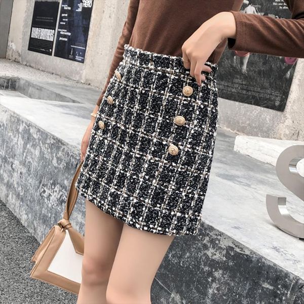 winter tweed skirts women mini pencil skirts plaid wool korean high waist elegant tweed skirt office lady vintage v735, Black
winter tweed skirts women mini pencil skirts plaid wool korean high waist elegant tweed skirt office lady vintage v735, Black