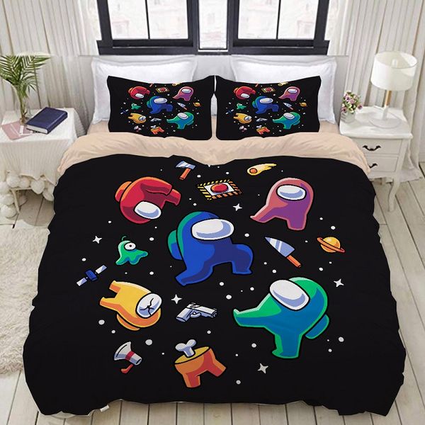 new arrival among us 2/3pcs bedding set suit quilt cover kids adults cartoon gamer 3d printing textiles spead bed duvet cover bedclothes set
new arrival among us 2/3pcs bedding set suit quilt cover kids adults cartoon gamer 3d printing textiles spead bed duvet cover bedclothes set