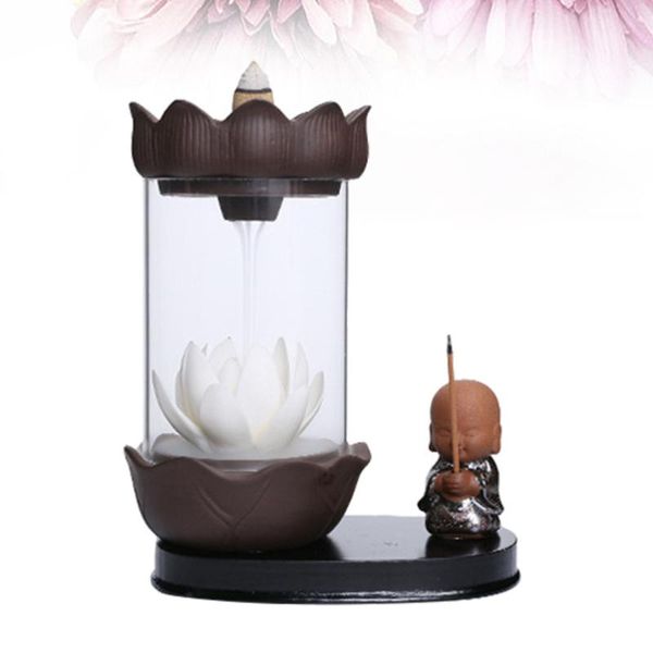 fragrance lamps 1pc led backflow incense burner red porcelain lotus monk windproof holder censer
fragrance lamps 1pc led backflow incense burner red porcelain lotus monk windproof holder censer