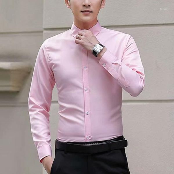 new men long sleeve shirts slim fit solid business formal shirts for autumn smr881, White;black
new men long sleeve shirts slim fit solid business formal shirts for autumn smr881, White;black