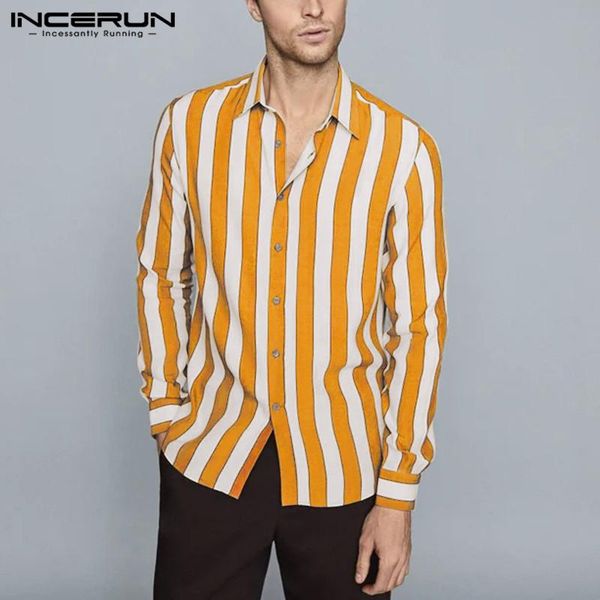 men's casual shirts long sleeve lapel dress incerun men fashion striped button blouse spring man loose camisa streetwear 5xl 7, White;black
men's casual shirts long sleeve lapel dress incerun men fashion striped button blouse spring man loose camisa streetwear 5xl 7, White;black