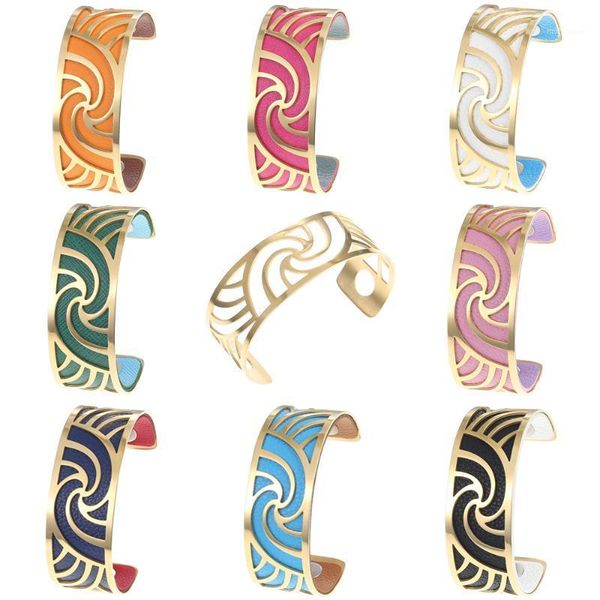 bangle cremo bracelets &bangles for women gold color hollow stainless steel bijoux manchette pulseira fit leather georgette1, Black
bangle cremo bracelets &bangles for women gold color hollow stainless steel bijoux manchette pulseira fit leather georgette1, Black