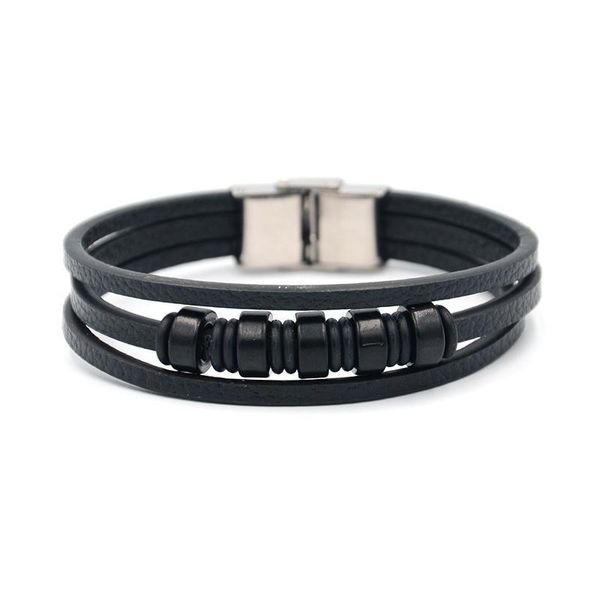junwei men's stainless steel leather bracelet alloy beads multi-layer leather bracelet punk style jewelry junw qylqpf
junwei men's stainless steel leather bracelet alloy beads multi-layer leather bracelet punk style jewelry junw qylqpf