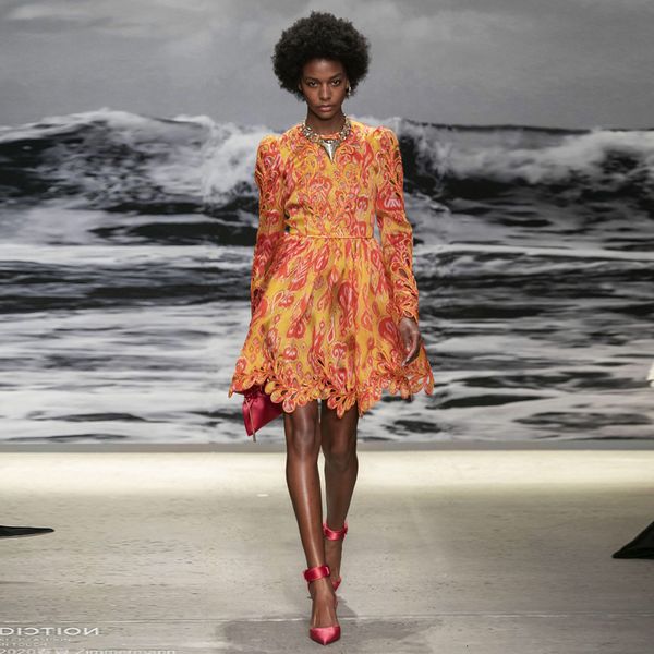 designer of women's clothes spend new spring fashion party long sleeves the orange flame printing thin midi dress 3ugm, Black;gray
designer of women's clothes spend new spring fashion party long sleeves the orange flame printing thin midi dress 3ugm, Black;gray