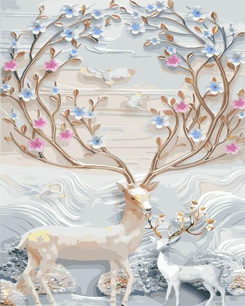 diy paint by numbers with thin frame charming flower deer oil painting for adults children home living room decor
diy paint by numbers with thin frame charming flower deer oil painting for adults children home living room decor