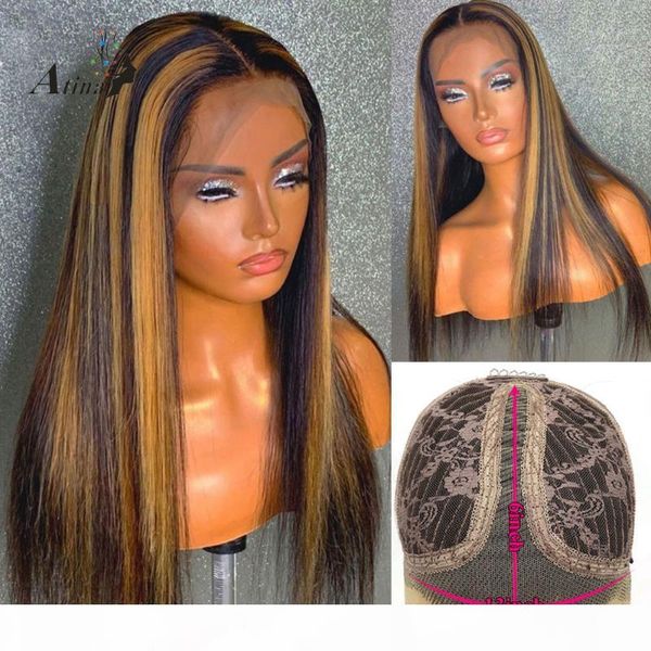 transparent lace human hair wig 6 inches deep part bleach knots remy ombre highlight colored straight lace part wig 180 density, Black;brown
transparent lace human hair wig 6 inches deep part bleach knots remy ombre highlight colored straight lace part wig 180 density, Black;brown