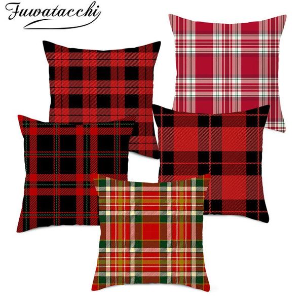 fuwatacchi red grid pattern cushion cover christmas printed chair pillow covers decoration home sofa throw pillowcases 45cmx45cm
fuwatacchi red grid pattern cushion cover christmas printed chair pillow covers decoration home sofa throw pillowcases 45cmx45cm