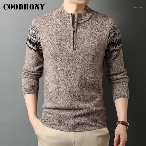 coodrony brand winter new arrivals fashion casual zipper turtleneck knitwear thick warm wool sweater pullover men clothing c20071, White;black
coodrony brand winter new arrivals fashion casual zipper turtleneck knitwear thick warm wool sweater pullover men clothing c20071, White;black