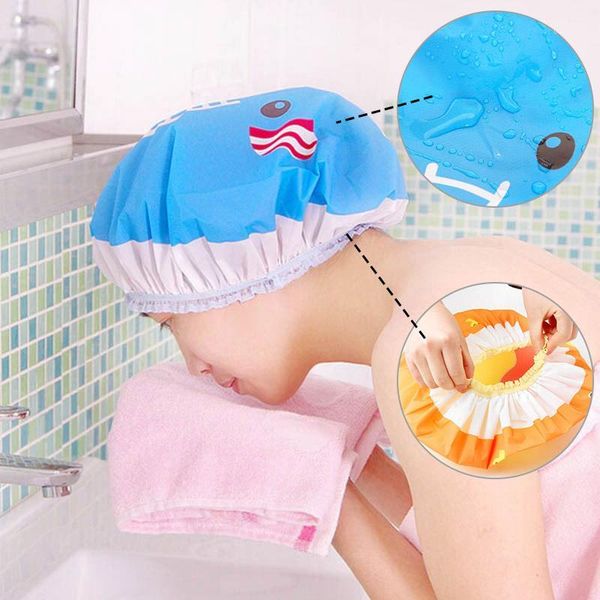 cartoon shower bath cap hat for baths spa cap women girls hair shower bathroom accessories salle de bain badkamer1
cartoon shower bath cap hat for baths spa cap women girls hair shower bathroom accessories salle de bain badkamer1