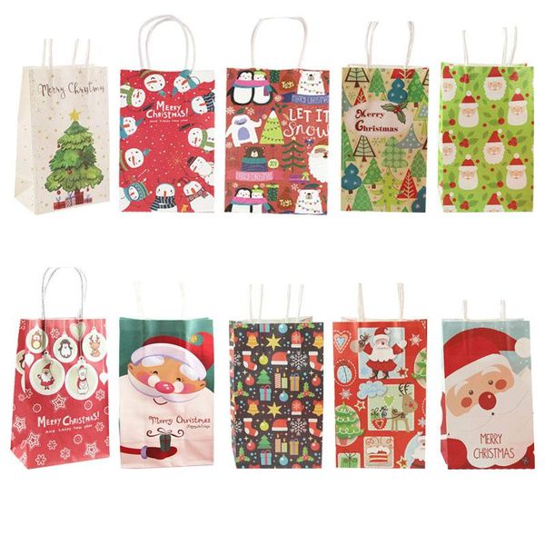 gift wrap 10pcs 2021 merry christmas bag cute santa paper bags with handles party tote cookie packaging box
gift wrap 10pcs 2021 merry christmas bag cute santa paper bags with handles party tote cookie packaging box