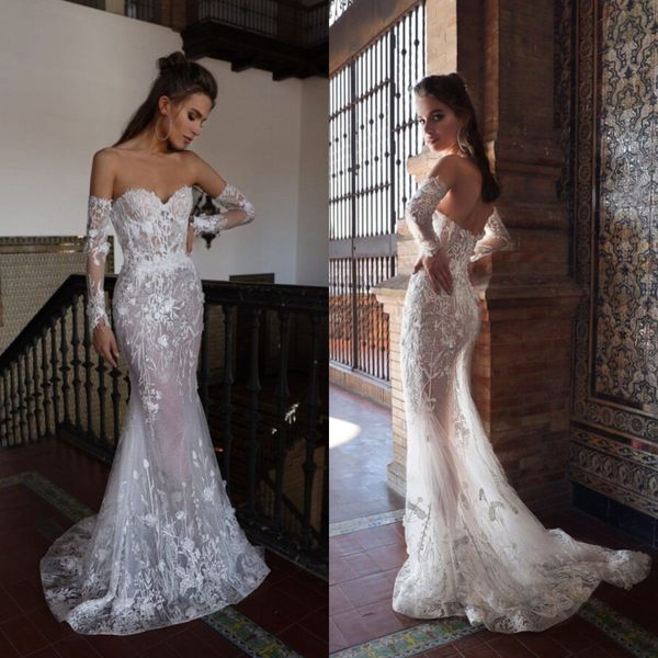 2021 mermaid wedding dresses 3d-floral appliques sweetheart open back bridal gowns custom made sweep train beach robe de soiree, White
2021 mermaid wedding dresses 3d-floral appliques sweetheart open back bridal gowns custom made sweep train beach robe de soiree, White