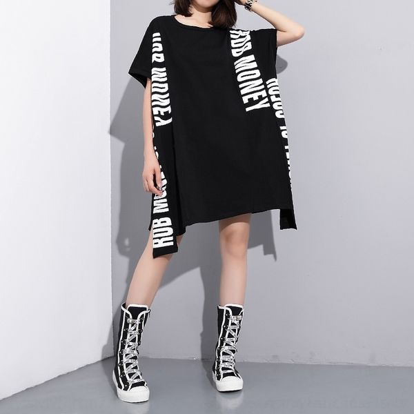 zopbb spring bat summer new two-side printed letter and t-shirt new mid-length dress large skirt long skirtt-shirt long skirtsize women', Black;gray
zopbb spring bat summer new two-side printed letter and t-shirt new mid-length dress large skirt long skirtt-shirt long skirtsize women', Black;gray
