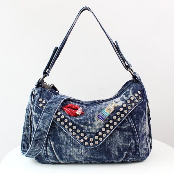 женщины джинсовый сумка конструктора свободное blue jeans сумка laides способа totes вскользь заклепки посыльного сумки
женщины джинсовый сумка конструктора свободное blue jeans сумка laides способа totes вскользь заклепки посыльного сумки