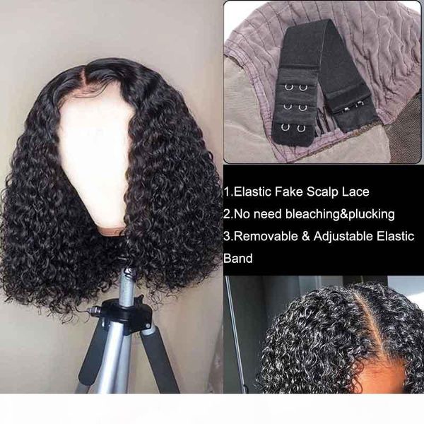 bleached knots fake scalp wig deep part curly 13x6 lace front human hair wigs preplucked brazilian remy short bob pixie cut wig, Black
bleached knots fake scalp wig deep part curly 13x6 lace front human hair wigs preplucked brazilian remy short bob pixie cut wig, Black