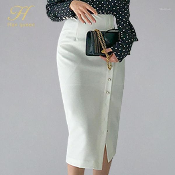 h han queen split pencil skirt women summer single-breasted business office sheath bodycon skirts high waist casual skirts1, Black
h han queen split pencil skirt women summer single-breasted business office sheath bodycon skirts high waist casual skirts1, Black
