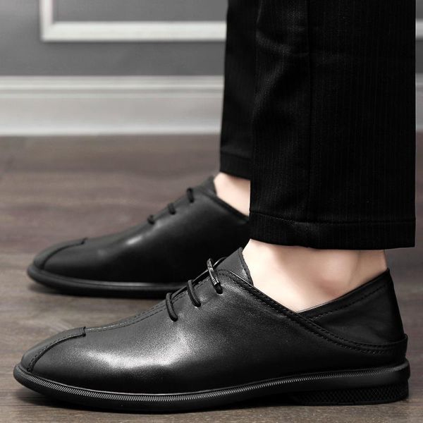 men oxfords shoes business genuine leather dress shoe male wedding party shoes social chaussure homme office formal men, Black
men oxfords shoes business genuine leather dress shoe male wedding party shoes social chaussure homme office formal men, Black