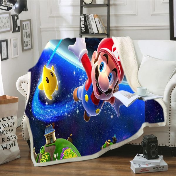 3d blanket super mario printed sherpa fleece microfiber throw blanket gift drop shipping
3d blanket super mario printed sherpa fleece microfiber throw blanket gift drop shipping