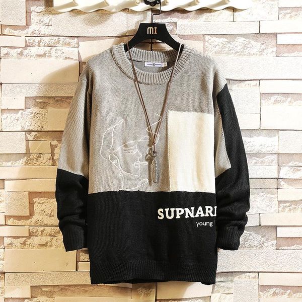 long sleeve stitched sweater, knitted sweater, round neck, large size 5xl, new autumn winter series 2021, White;black
long sleeve stitched sweater, knitted sweater, round neck, large size 5xl, new autumn winter series 2021, White;black