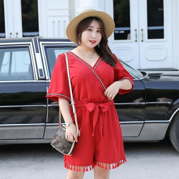 women's jumpsuits & rompers summer jumpsuit shorts women plus size loose bodysuit woman backless playsuits short sleeve ropa muje1, Black;white
women's jumpsuits & rompers summer jumpsuit shorts women plus size loose bodysuit woman backless playsuits short sleeve ropa muje1, Black;white