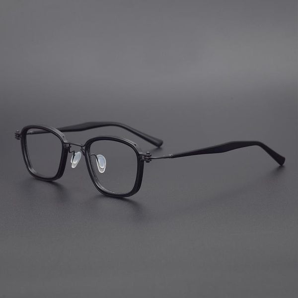 fashion sunglasses frames hand-made ultralight titanium eye glasses men retro square prescription eyeglasses women myopia optical eyewear, Black
fashion sunglasses frames hand-made ultralight titanium eye glasses men retro square prescription eyeglasses women myopia optical eyewear, Black