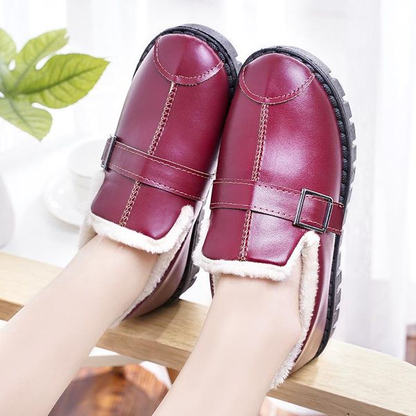 new leather bean shoes winter bagged root cotton female mother slip-proof soft bottom plush warm moon pu cotton shoes, Black
new leather bean shoes winter bagged root cotton female mother slip-proof soft bottom plush warm moon pu cotton shoes, Black