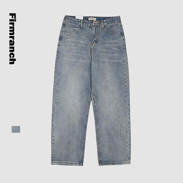 firmranch spring/autumn 90s vintage straight jeans men loose wide-leg light blue wash water to make old jeans boy long trousers
firmranch spring/autumn 90s vintage straight jeans men loose wide-leg light blue wash water to make old jeans boy long trousers