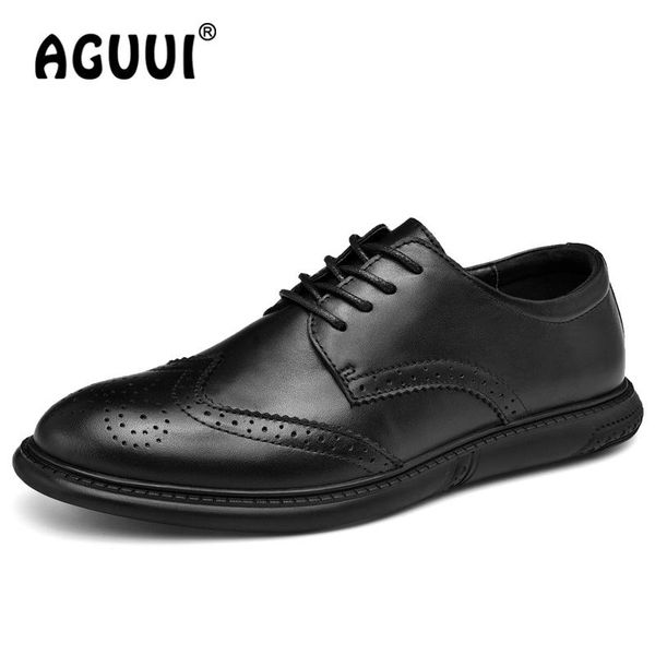 brogue shoes men comfortable classic business casual leather shoes pointed toe flats man lace-up office oxford dress, Black
brogue shoes men comfortable classic business casual leather shoes pointed toe flats man lace-up office oxford dress, Black