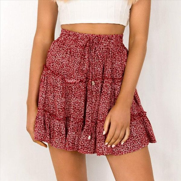 boho pleated mini skirts womens high waist polka dot short skirt a line floral printed ruffle chiffon skirts gonna donna d2, Black
boho pleated mini skirts womens high waist polka dot short skirt a line floral printed ruffle chiffon skirts gonna donna d2, Black