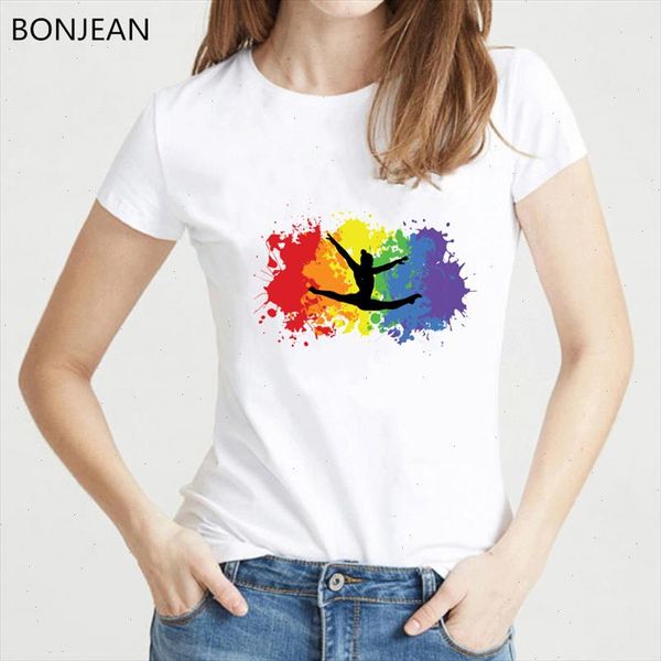 rainbow gymnast printed tshirt women watercolor gymnastics design tee shirt femme harajuku kawaii clothes drop shipping, White
rainbow gymnast printed tshirt women watercolor gymnastics design tee shirt femme harajuku kawaii clothes drop shipping, White