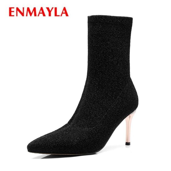 boots enmayla winter high heels ankle women charms shoes woman red pointed toe size 34-39 zyl1970, Black
boots enmayla winter high heels ankle women charms shoes woman red pointed toe size 34-39 zyl1970, Black