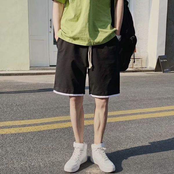 koqsr sports men's fashion wide summer brand leg casual versatile ins trend drawstring summer beach loose capris shorts and shorts 0u38, Blue
koqsr sports men's fashion wide summer brand leg casual versatile ins trend drawstring summer beach loose capris shorts and shorts 0u38, Blue