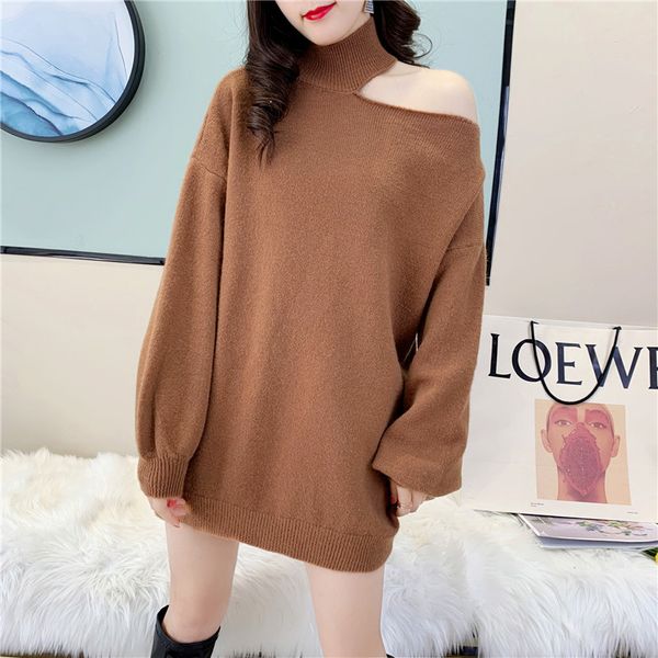 2021 new female pullovers fall halter out let loose long tuttle sweaters autumn women's clothing purty jumpers b7rk, White;black
2021 new female pullovers fall halter out let loose long tuttle sweaters autumn women's clothing purty jumpers b7rk, White;black