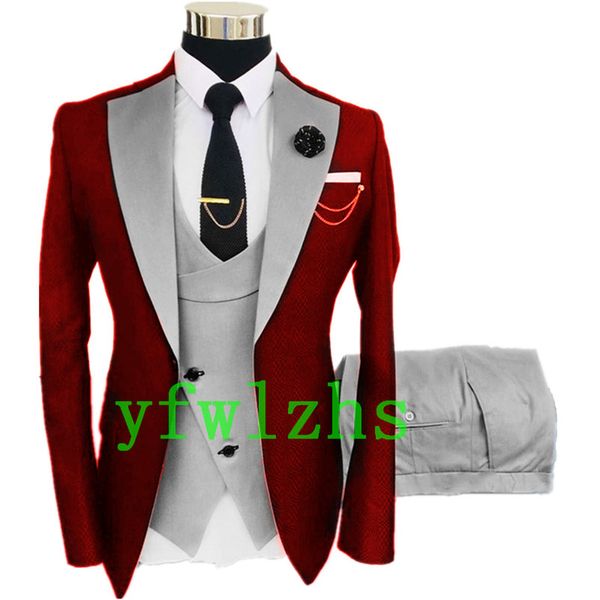handsome one button groomsmen notch lapel groom tuxedos mens wedding dress man jacket blazer prom dinner suits (jacket+pants+tie+vest) w559, Black;gray
handsome one button groomsmen notch lapel groom tuxedos mens wedding dress man jacket blazer prom dinner suits (jacket+pants+tie+vest) w559, Black;gray