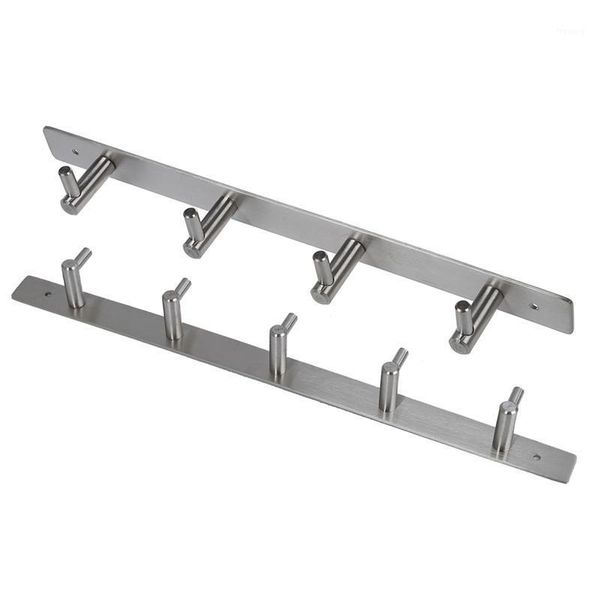 szs 2 pcs coat robe hat clothes wall hanger rack holder stainless, 5 hooks & 4 hooks1
szs 2 pcs coat robe hat clothes wall hanger rack holder stainless, 5 hooks & 4 hooks1