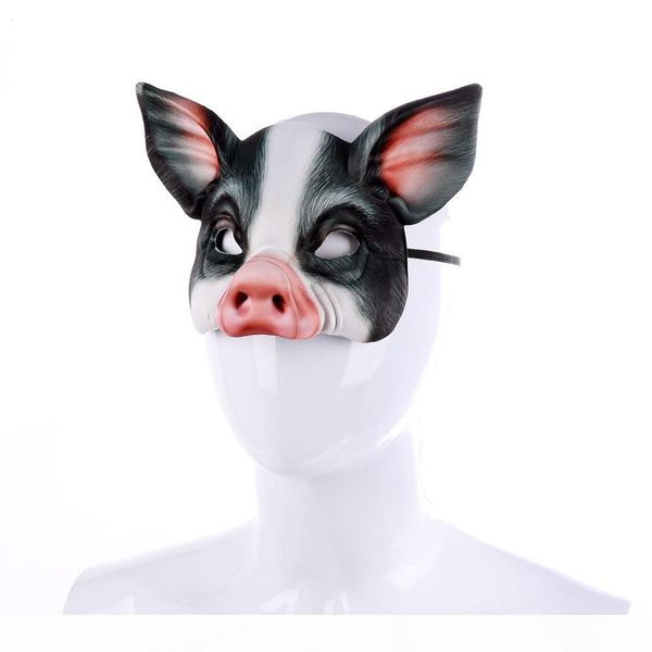 wholesale pig shape mask halloween carnival party decor costume ball eva masquerade funny half face animal mask headband, Black;brown
wholesale pig shape mask halloween carnival party decor costume ball eva masquerade funny half face animal mask headband, Black;brown