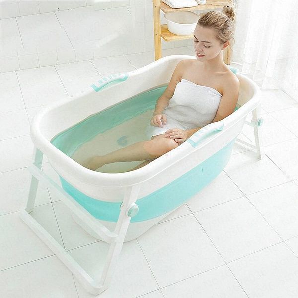 Baby Folding Bath Tub Newborn Children Bathing Bucket Winter Supplies Swimming Pool Home Inflatable Adults Home Sauna Foot Basin