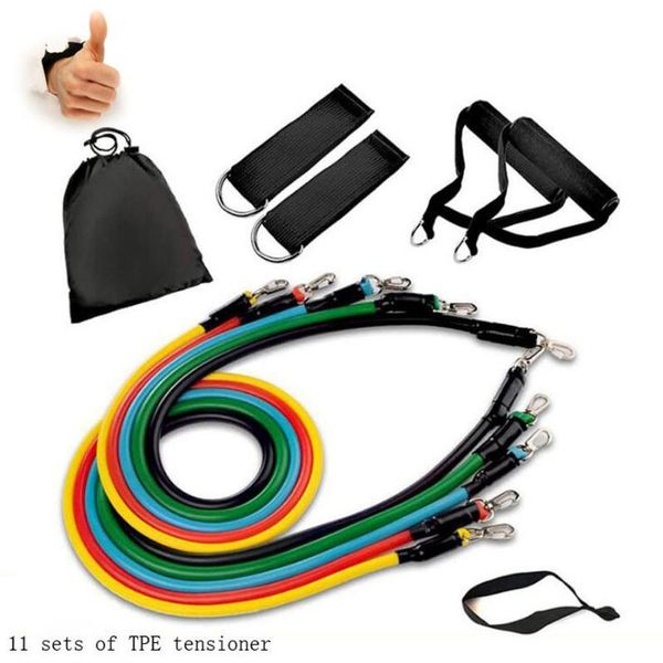 11 pieces / set of pull rope fitness exercise resistance band latex tube pedal exerciser body training sports yoga
11 pieces / set of pull rope fitness exercise resistance band latex tube pedal exerciser body training sports yoga