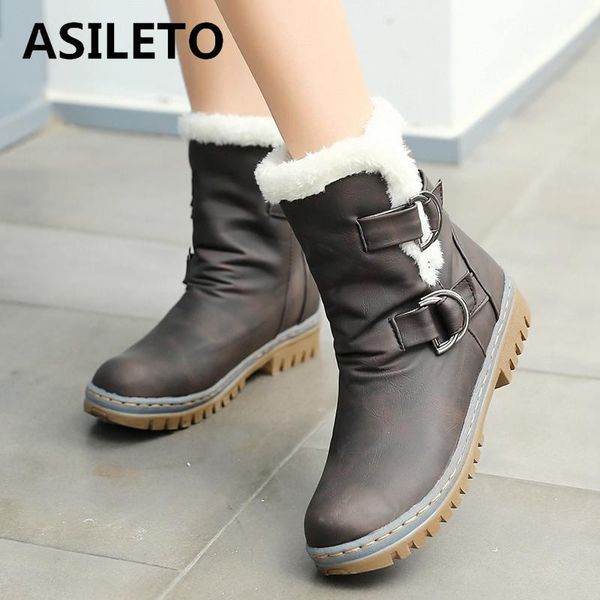 boots asileto ankle women winter fur snow shoes buckle bota feminina warm female botas femininas de inverno s676, Black
boots asileto ankle women winter fur snow shoes buckle bota feminina warm female botas femininas de inverno s676, Black