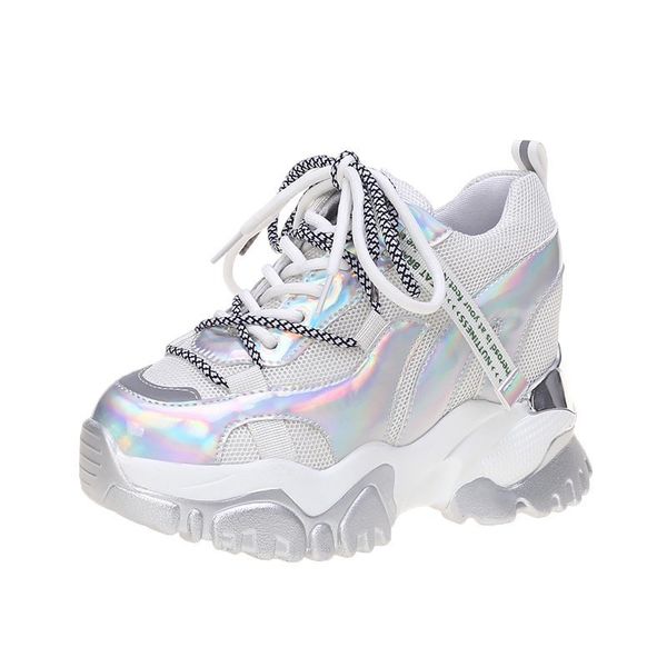 2021 the new fashion thick laser wedges breathable sneakers crochet platform red woman shoes silver zapatillas mujer e40b, Black
2021 the new fashion thick laser wedges breathable sneakers crochet platform red woman shoes silver zapatillas mujer e40b, Black