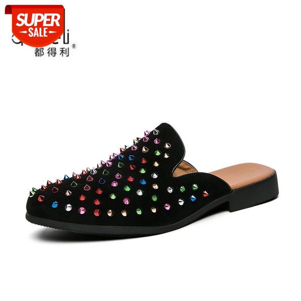 fashion luxury dress shoes men casual shoes mules slippers chaussures mocassin homme slip on designer rivet shoes party loafers #bh3q, Black
fashion luxury dress shoes men casual shoes mules slippers chaussures mocassin homme slip on designer rivet shoes party loafers #bh3q, Black