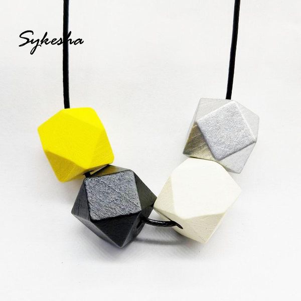 pendant necklaces 2021 colorful statement collar women long rope big wooden beads sweater necklace for christmas party gift, Silver
pendant necklaces 2021 colorful statement collar women long rope big wooden beads sweater necklace for christmas party gift, Silver