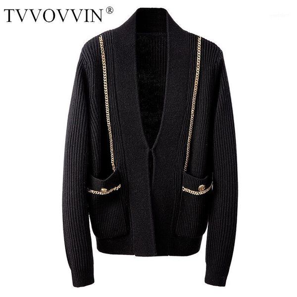 tvvovvin long women sweater sleeve v neck knitted sweater temperament knitting cardigan coat metal chain decoration women fxc71, White
tvvovvin long women sweater sleeve v neck knitted sweater temperament knitting cardigan coat metal chain decoration women fxc71, White