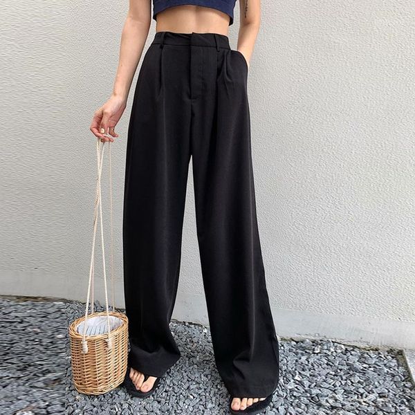 women's pants & capris high waist women's clothing simple fashion korean style chic pockets wide leg button loose casual spring fa, Black;white
women's pants & capris high waist women's clothing simple fashion korean style chic pockets wide leg button loose casual spring fa, Black;white