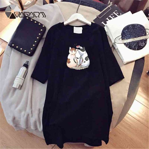 Cute Cat Summer Women Night Dress Print Short Sleeve White Nightgown Casual Loose Clothes Kawaii Sleepwear Vestido, Black;red
Cute Cat Summer Women Night Dress Print Short Sleeve White Nightgown Casual Loose Clothes Kawaii Sleepwear Vestido, Black;red