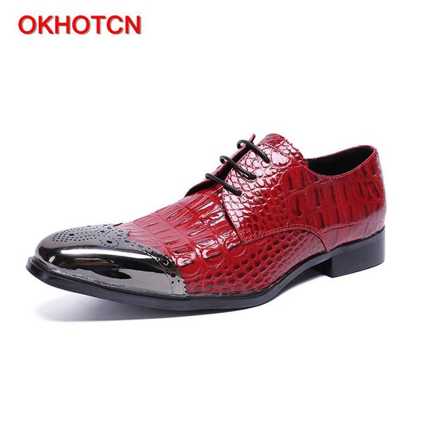 okn fashion new arrival black red crocodile grain man formal shoes business party wedding dress shoes genuine leather 
okn fashion new arrival black red crocodile grain man formal shoes business party wedding dress shoes genuine leather