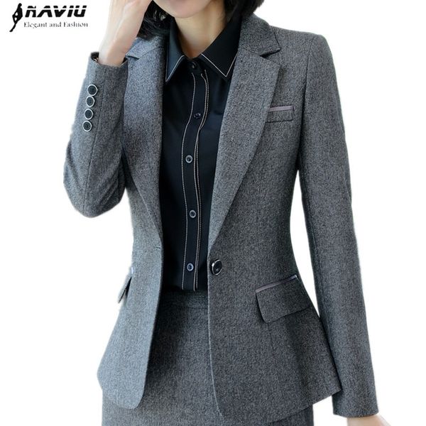 naviu elegant fashion women blazers and jackets office ladies formal outer wear plus size y201026, White;black
naviu elegant fashion women blazers and jackets office ladies formal outer wear plus size y201026, White;black